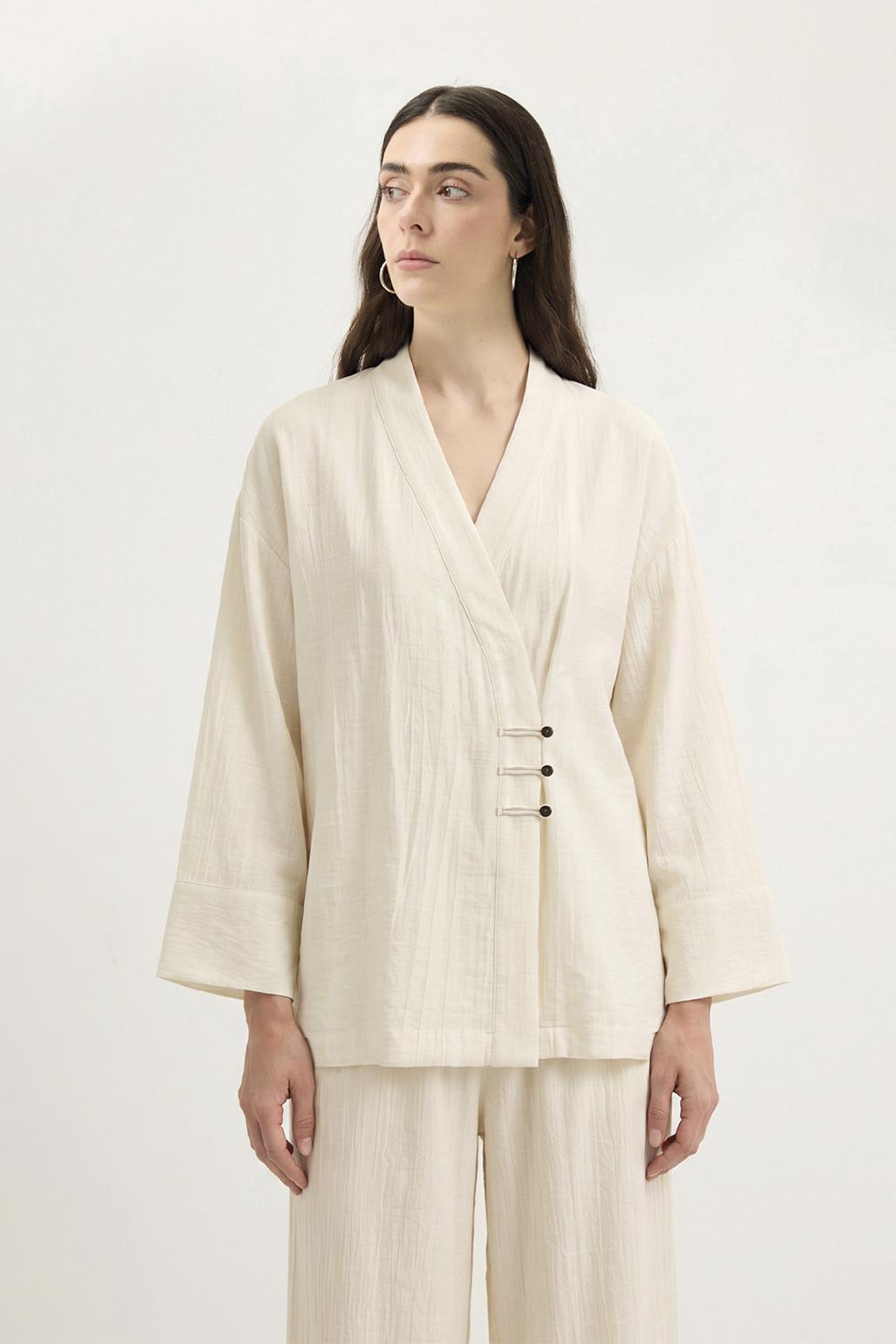 Britli Kimono Pantolon Takım Marshmellow