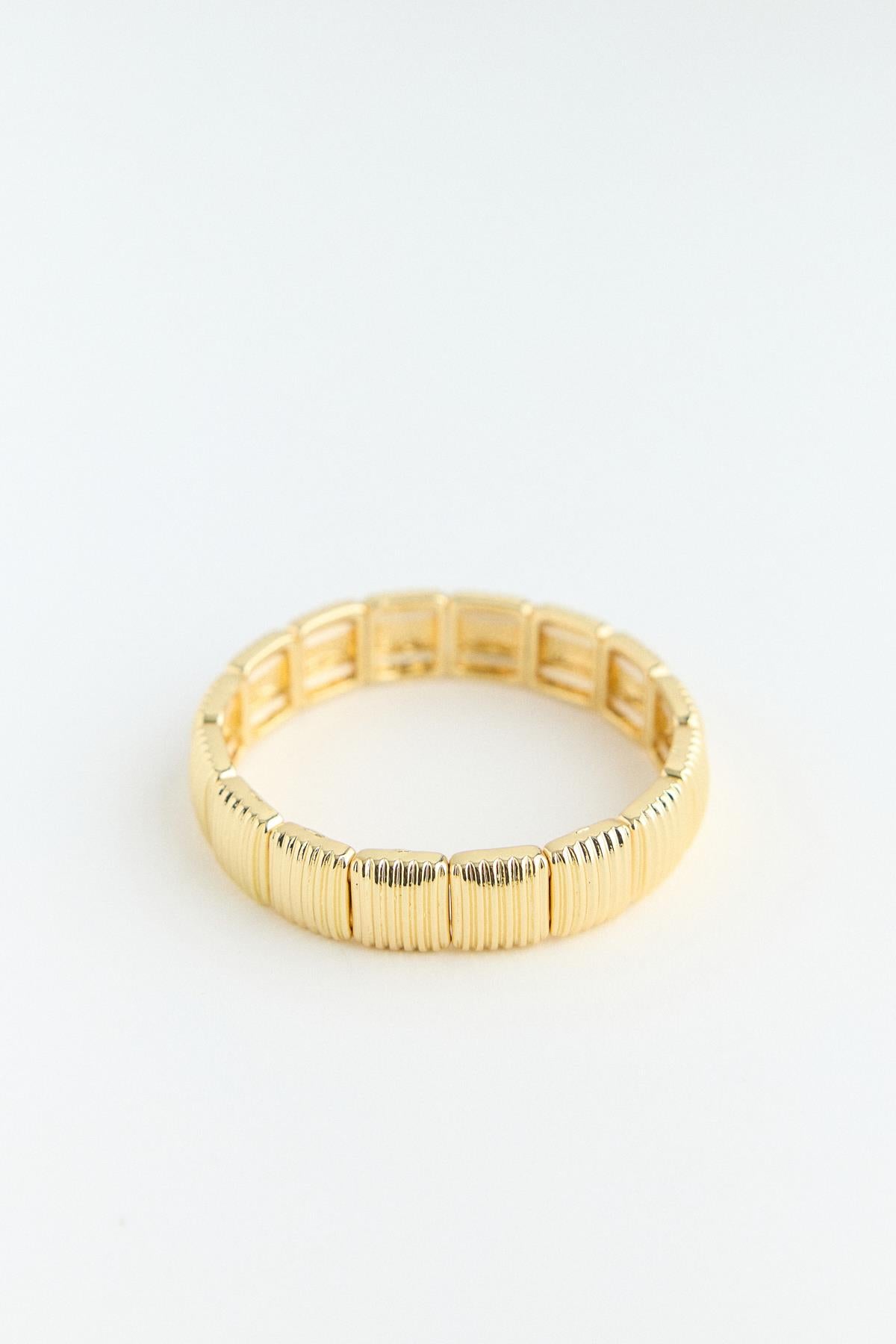 Royal Kare Form Bileklik Gold