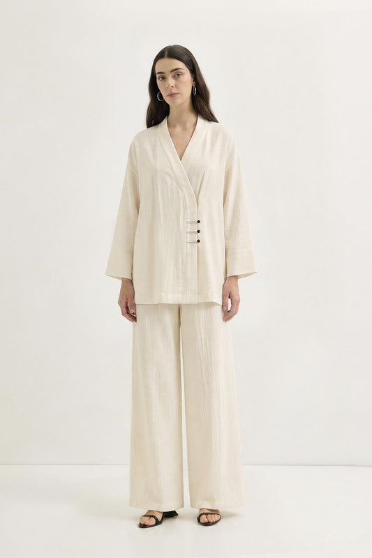 Britli Kimono Pantolon Takım Marshmellow