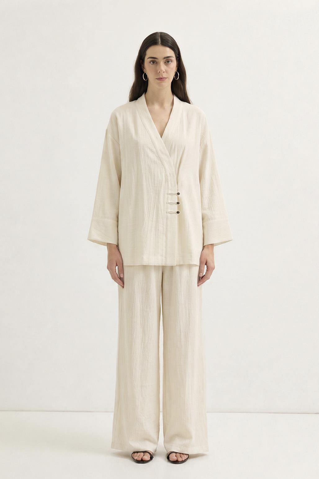 Britli Kimono Pantolon Takım Marshmellow