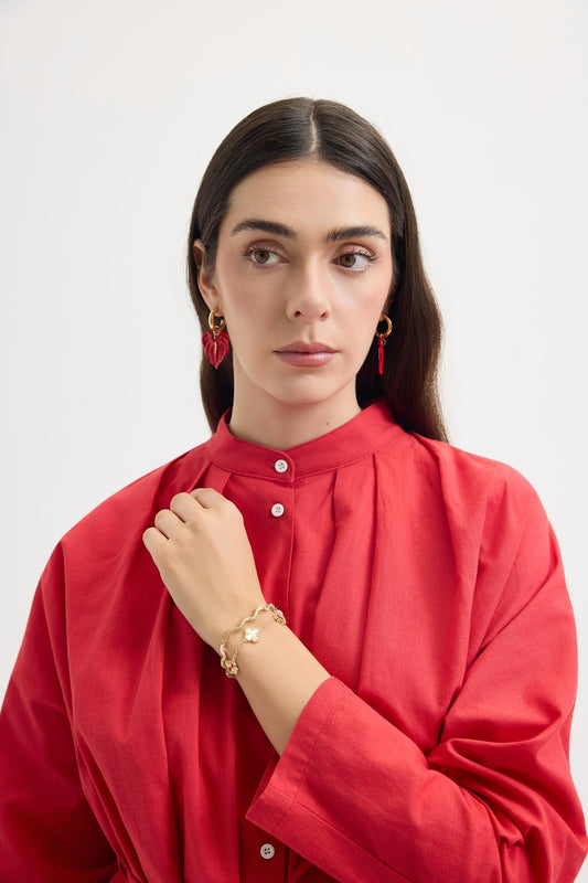 Kıvrımlı Bileklik Gold