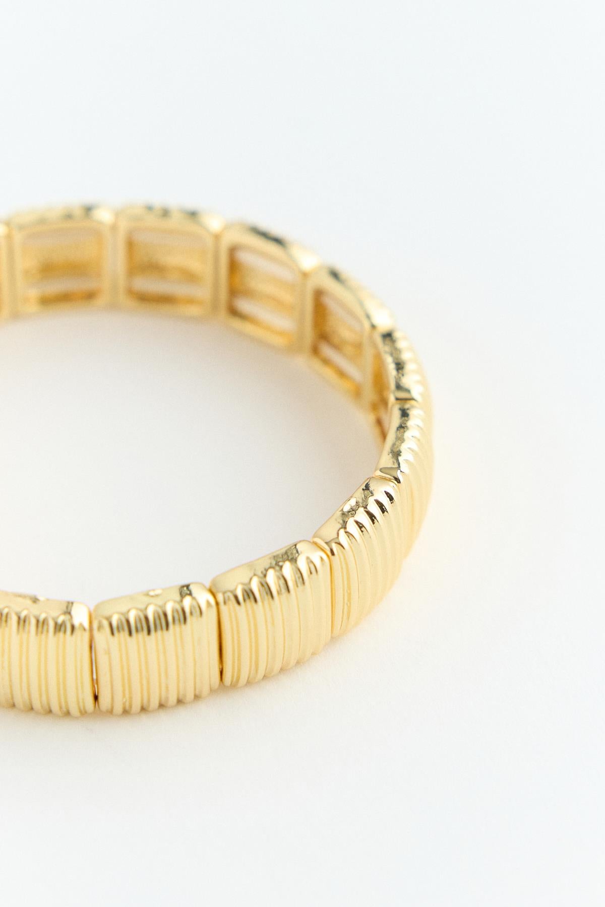 Royal Kare Form Bileklik Gold