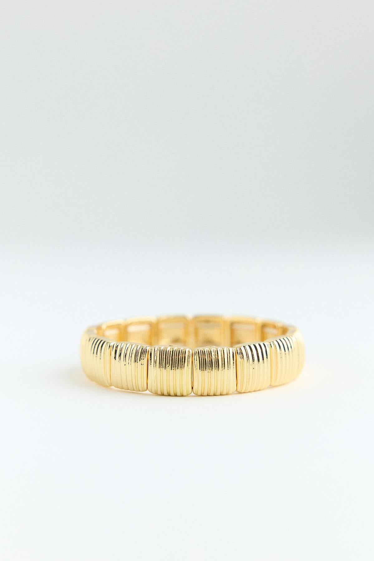 Royal Kare Form Bileklik Gold