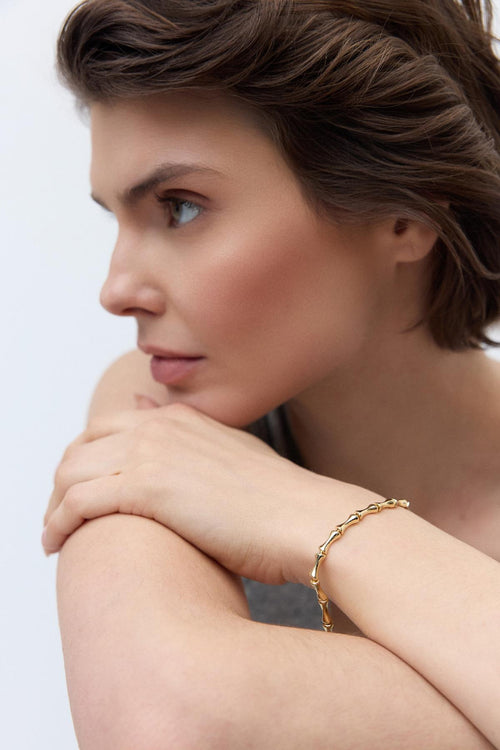 Vanila Zincir Bileklik Gold